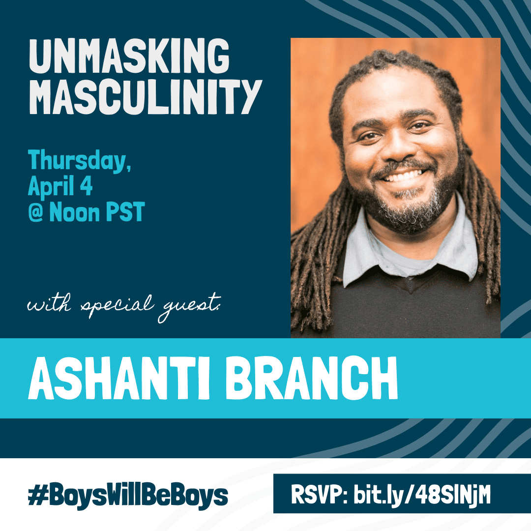 Unmasking Masculinity with Ashanti Branch interview graphic
