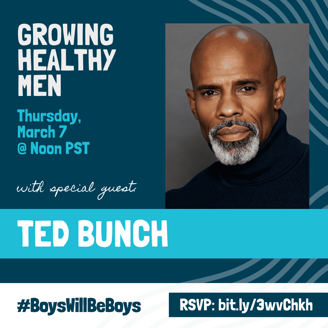 Growing Healthy Men with Ted Bunch interview graphic